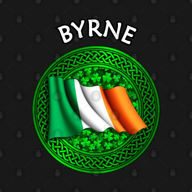 Irish Flag Clover Celtic Knot - Byrne by Taylor'd Designs