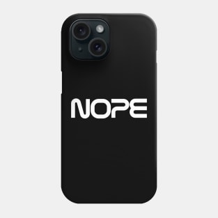 Nope Nasa Logo White Phone Case