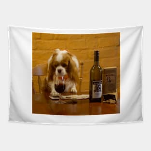 The Wine Connoisseur  - by Avril Thomas Tapestry