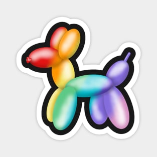 Rainbow balloon dog Magnet