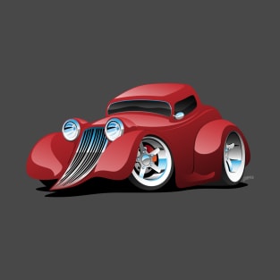 Red Hot Rod Restomod Custom Coupe T-Shirt