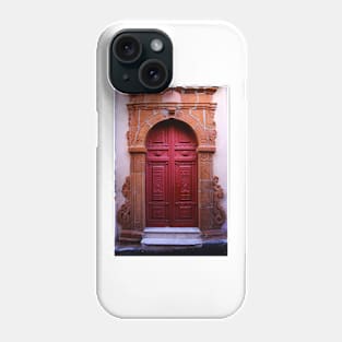 A Red Door in Calascibetta, Sicily 2012 Phone Case