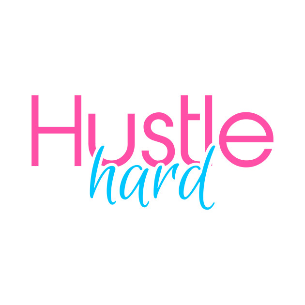 Hustle Hard Miami Vice Pink and Blue - Hustle - T-Shirt | TeePublic