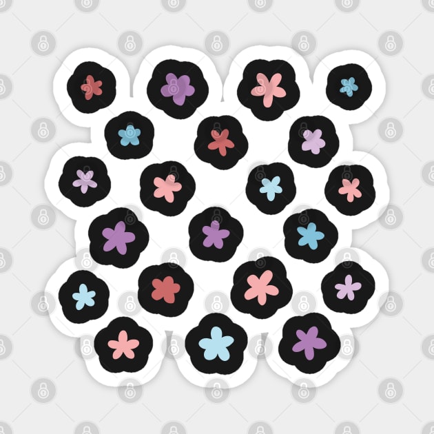 Flower set Magnet by Nikamii