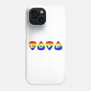 Love Pride Flag Guitar Picks Phone Case