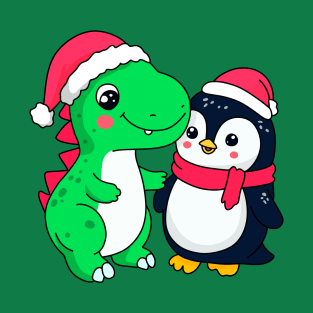 dinosaur and penguin T-Shirt