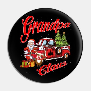 Grandpa Claus Santa Car Christmas Funny Awesome Gift Pin