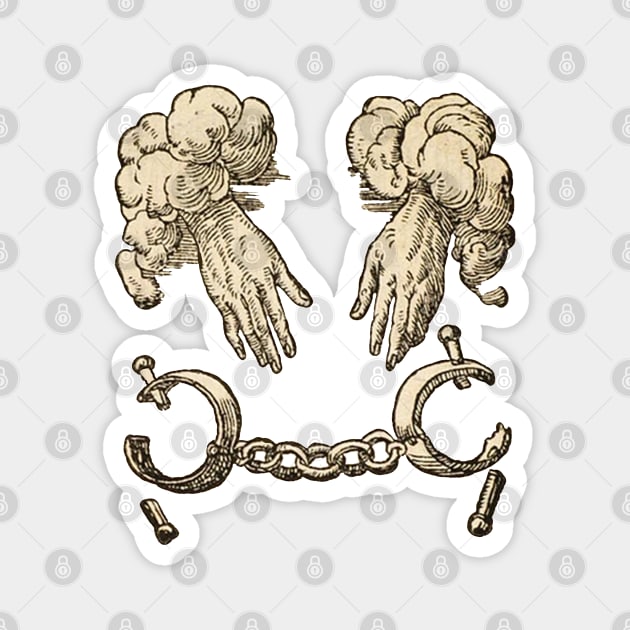 Claude Paradin - Broken Shackles Magnet by Hiraeth Tees