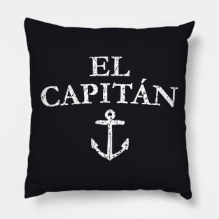 El Capitan Captain Anchor Boat & Sail Pillow