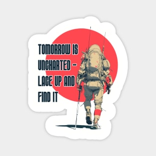 Tomorrow Is Uncharted - Lace Up And Find It Magnet