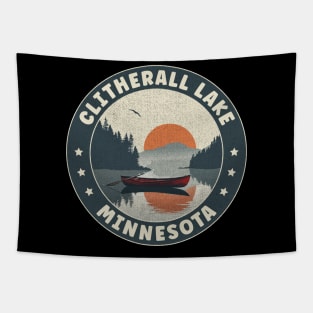 Clitherall Lake Minnesota Sunset Tapestry
