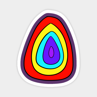 Rainbow Easter Egg Magnet