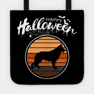 Funny Happy Halloween Beautiful German Shepherd Men Women Tote