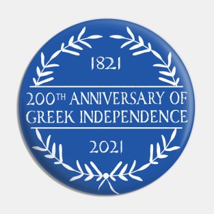 200th Anniversary of Greek Independence 2021 Celebration Greece Pin