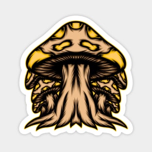 Mushroom illustration Magnet