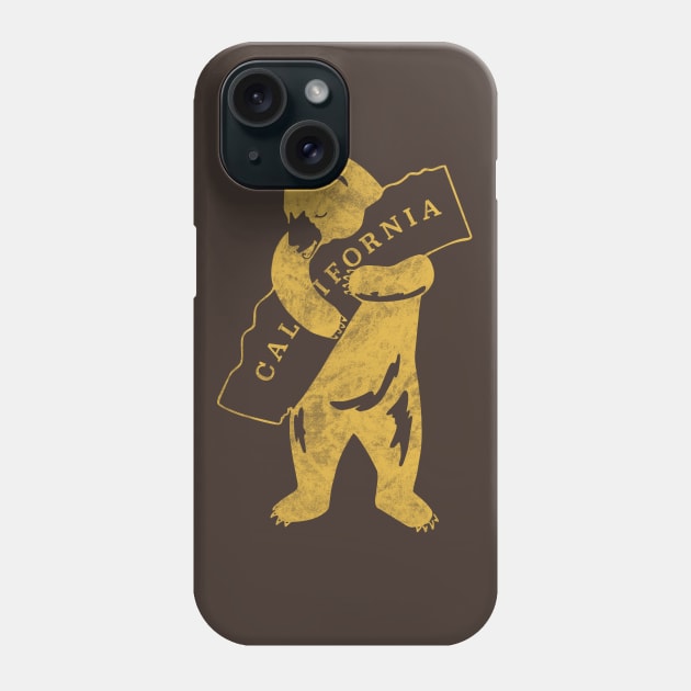 California bear (yellow) Phone Case by oliviabrett21