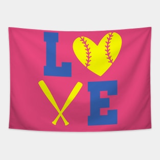 Softball Love Tapestry