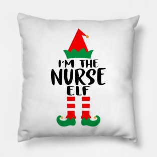 I'm The Nurse Elf Family Matching Group Christmas Costume Outfit Pajama Funny Gift Pillow