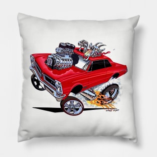 GOATINTOR 1965 GTO RED Pillow