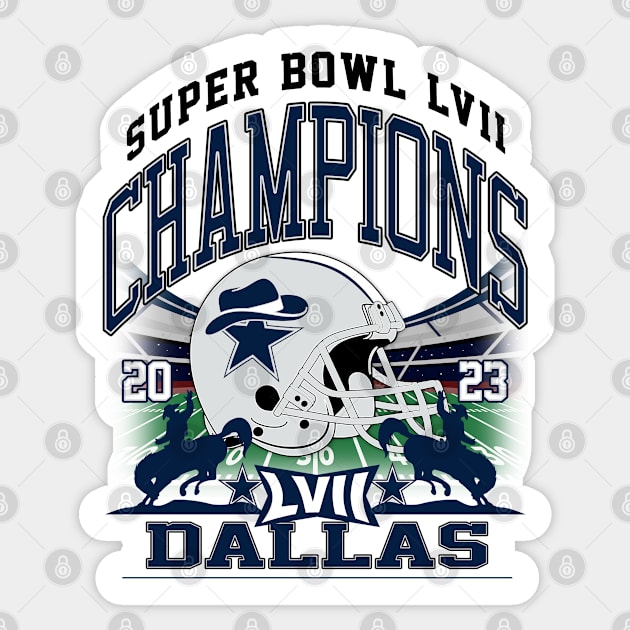 Dallas Super Bowl Champions 2023 - Dallas Cowboys - Sticker