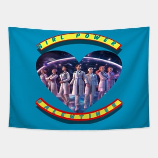 Girl power galantine’s space doctors and nurses Tapestry