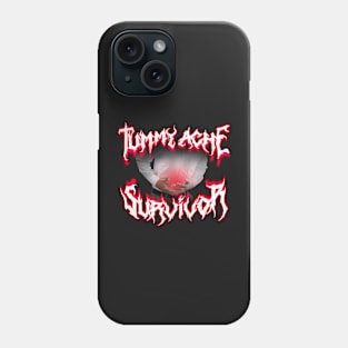 Tummy Ache Survivor Metal Design Phone Case