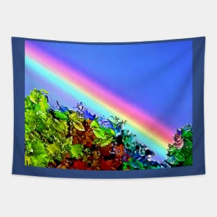 Cartoon Rainbow Garden Tapestry