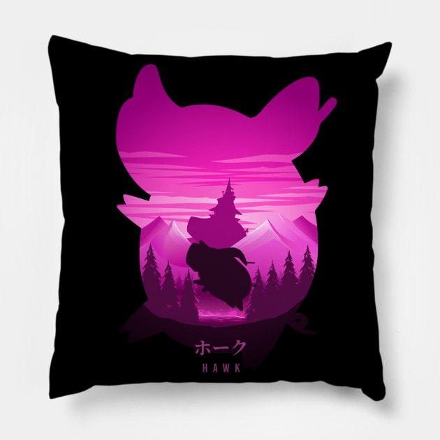 Hawk Pillow by The Artz