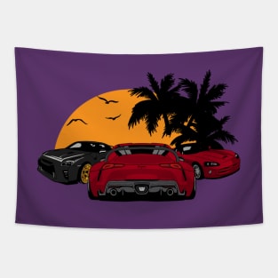 tuning cars Tapestry