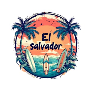 Surf City El Salvador El Sunzal SV Sivar Salvadorian playas T-Shirt