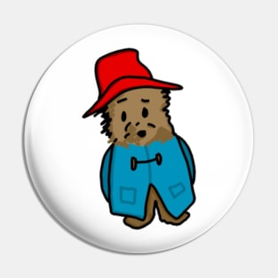 Bear in Hat (Front View) Pin