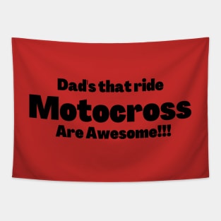 Awesome motocross dad design. Tapestry