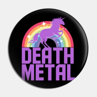 Death Metal Unicorn (Purple) Pin