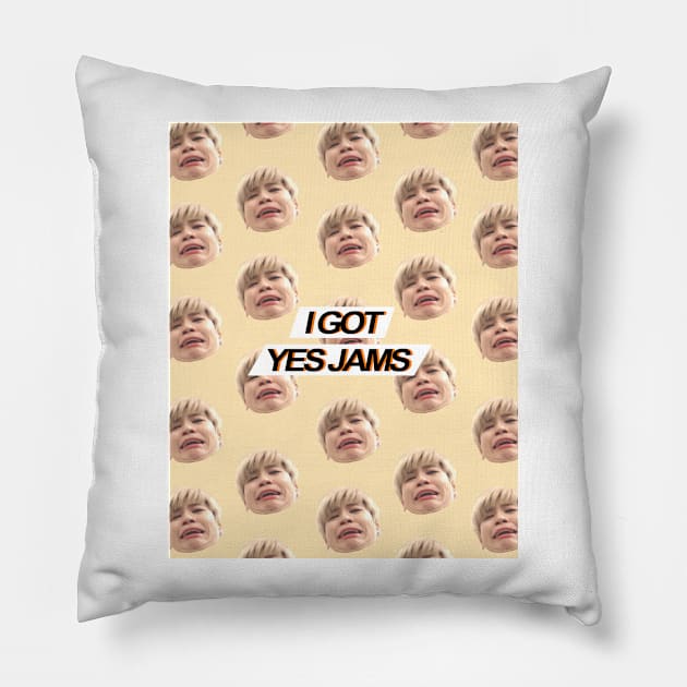 "I GOT YES JAMS" - Jimin - Spaced Design Pillow by oreokookie