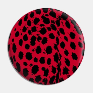 Cheetah Red Pin