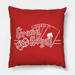 Grand Royal Logo Shirt White Design Pillow