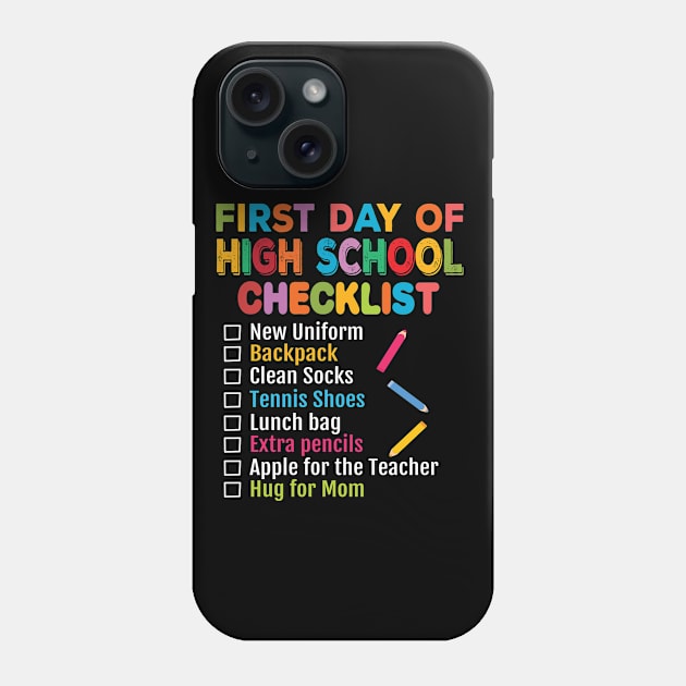 First Day of High School Teacher Student Back to School 2019 Phone Case by BestSellerDesign