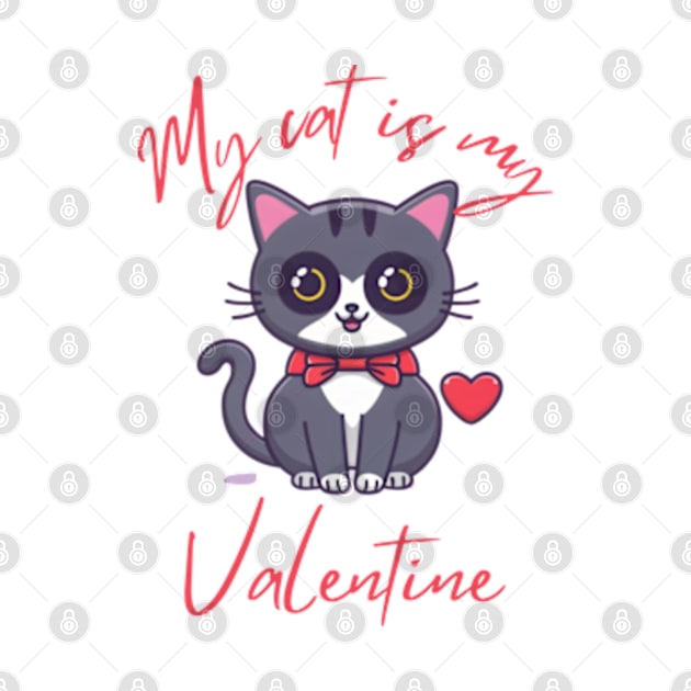 My cat is my valetine by Oasis Designs