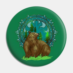 Bear Mandala Pin