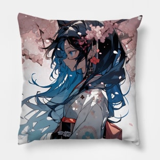 Aesthetic Japanese Girl Pillow