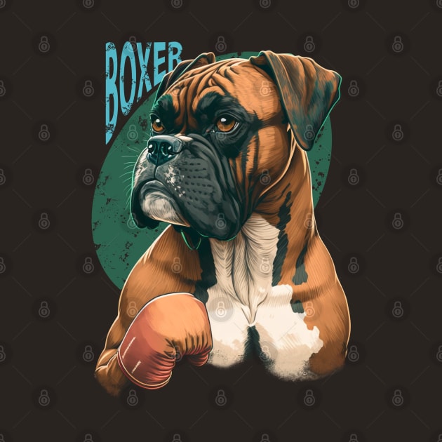 Boxer Dog by Bondoboxy