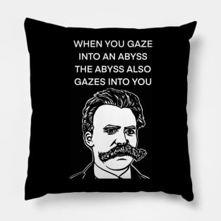 FRIEDRICH NIETZSCHE quote .2 - ink portrait Pillow