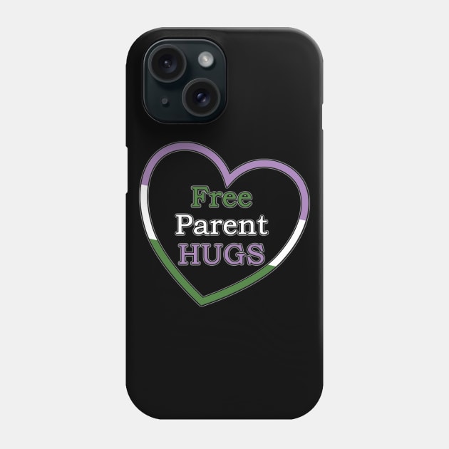 Free parent Hugs - Genderqueer Phone Case by MeL Gyth