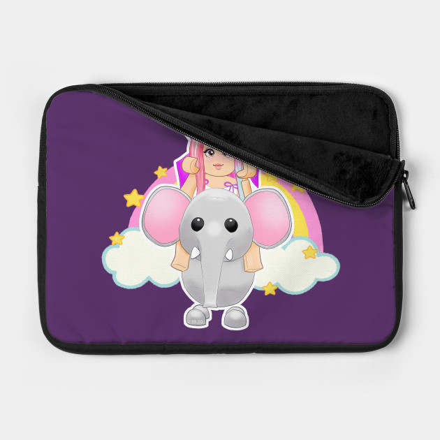 Ride On Elephant Roblox Laptop Case Teepublic - pink elephant roblox