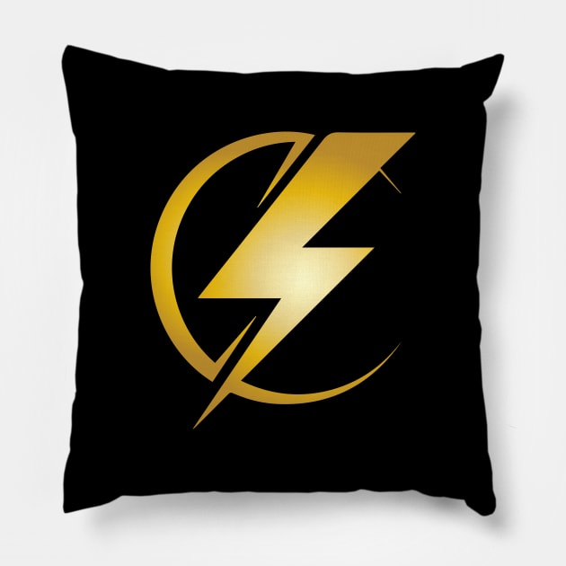 Gold Flash Pillow by turkyilmazdesigns