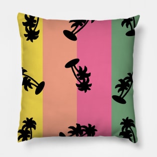 90s Palm Tree Vibe Pillow