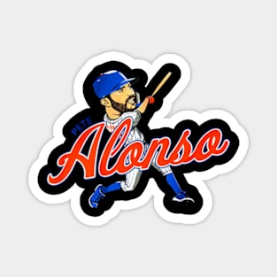 pete alonso cartoon Magnet