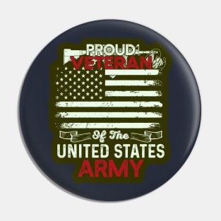 Proud US Army Veteran Pin