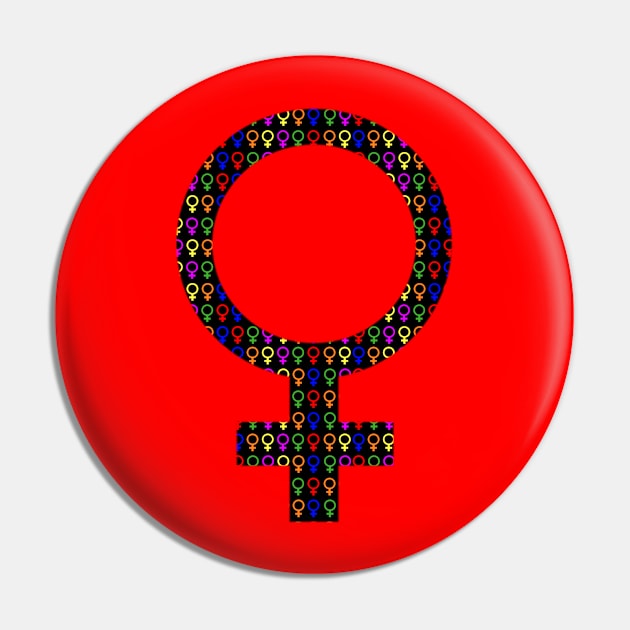 Female symbol Pin by Scar