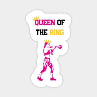 Queen of the boxing ring, light Magnet